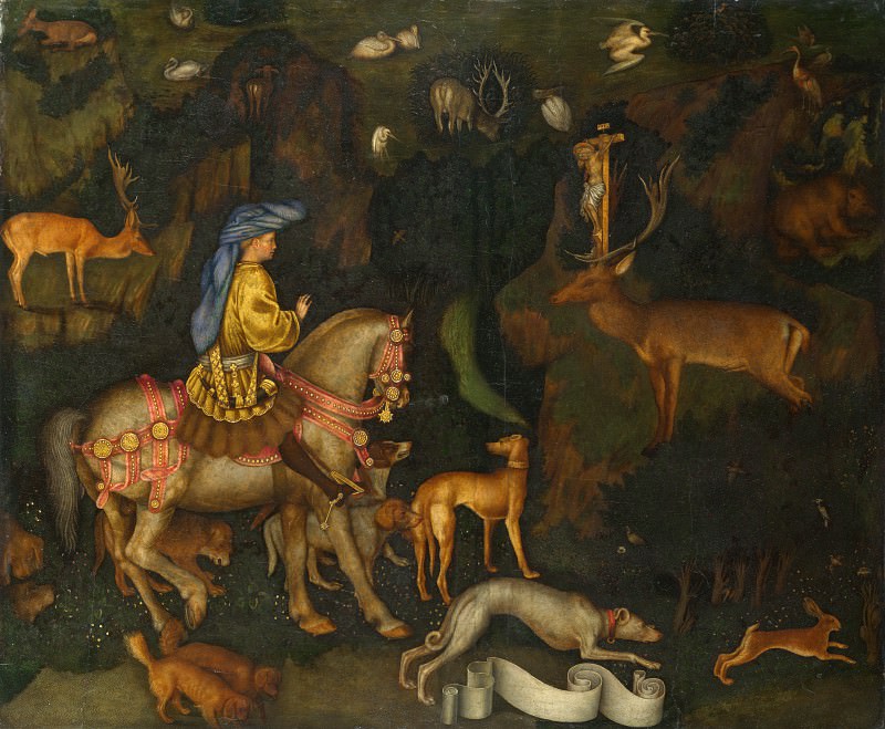 Pisanello – The Vision of Saint Eustace, Part 6 National Gallery UK