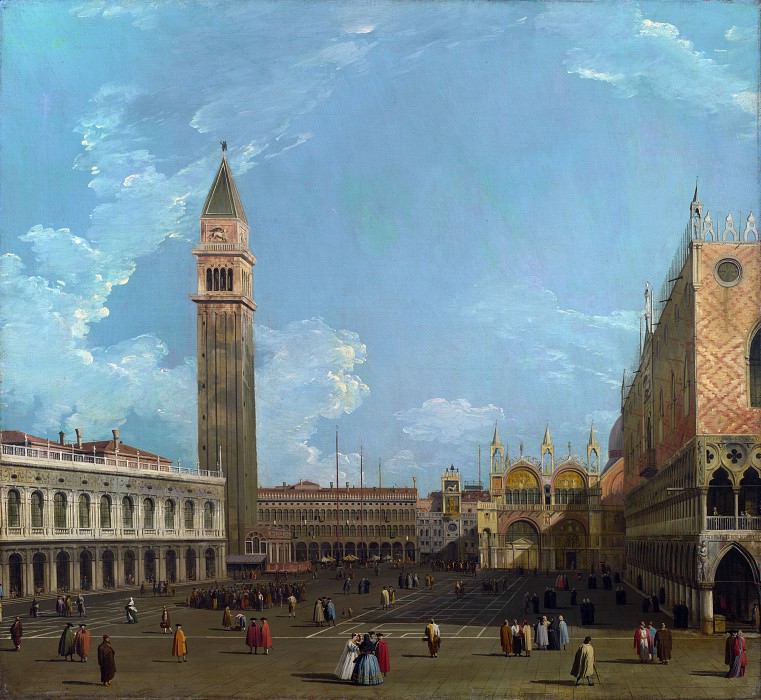 Studio of Canaletto – Venice – The Piazzetta from the Molo, Part 6 National Gallery UK
