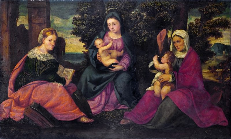 Style of Bonifazio di Pitati – The Madonna and Child with Saints, Part 6 National Gallery UK