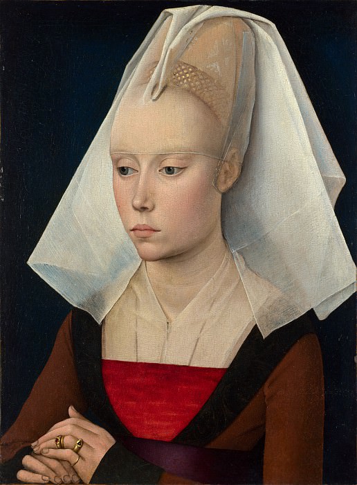 Workshop of Rogier van der Weyden – Portrait of a Lady, Part 6 National Gallery UK