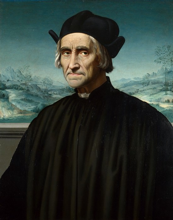 Ridolfo Ghirlandaio – Portrait of Girolamo Benivieni, Part 6 National Gallery UK