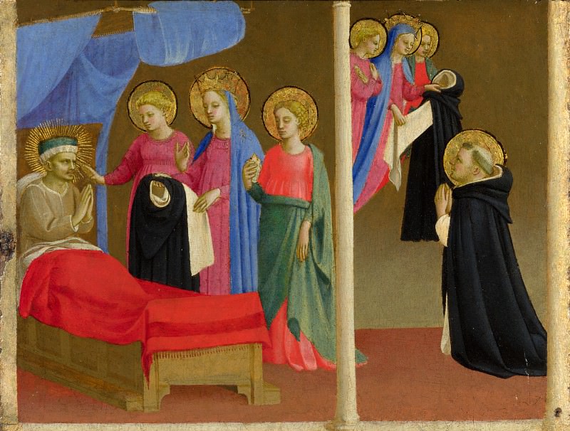 Workshop of Fra Angelico – The Vision of the Dominican Habit, Part 6 National Gallery UK