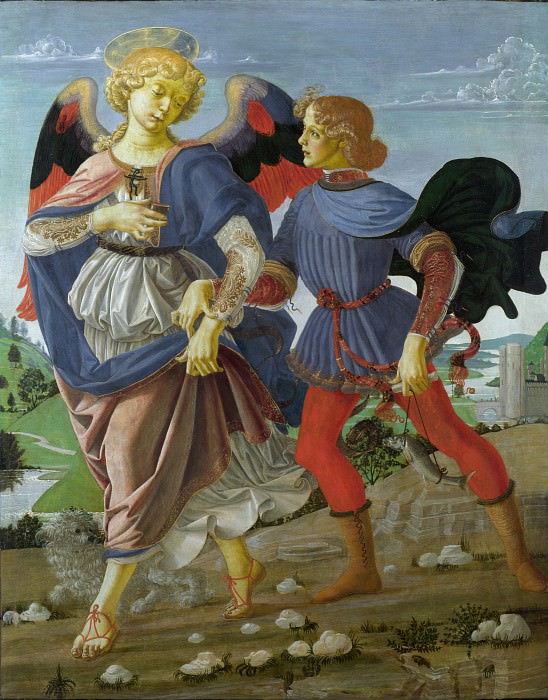 Workshop of Andrea del Verrocchio – Tobias and the Angel, Part 6 National Gallery UK