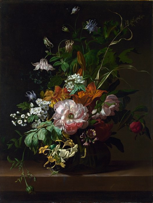 Rachel Ruysch – Flowers in a Vase, Part 6 National Gallery UK