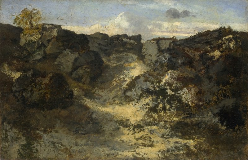 Theodore Rousseau – A Rocky Landscape, Part 6 National Gallery UK