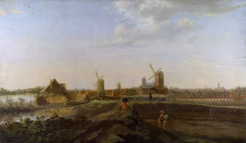 Willem van Drielenburgh – A Landscape with a View of Dordrecht, Part 6 National Gallery UK