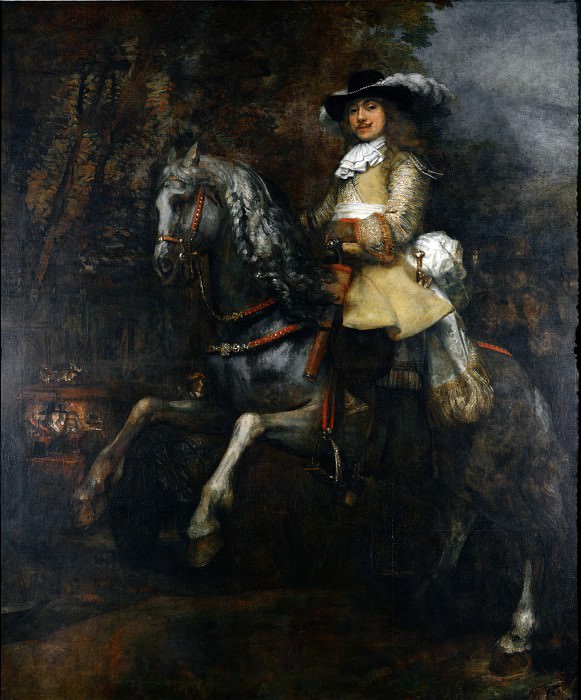 Rembrandt – Portrait of Frederick Rihel on Horseback, Part 6 National Gallery UK