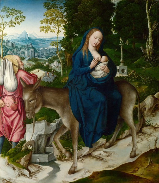Workshop of the Master of 1518 – The Flight into Egypt, Part 6 National Gallery UK