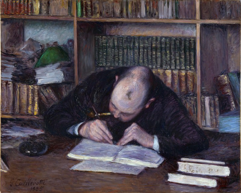 Portrait of the Bookseller E. J Fontaine – Gustave Caillebotte, Part 6 National Gallery UK