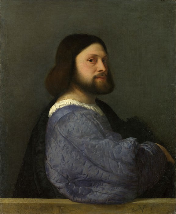 Titian – A Man with a Quilted Sleeve, Part 6 National Gallery UK