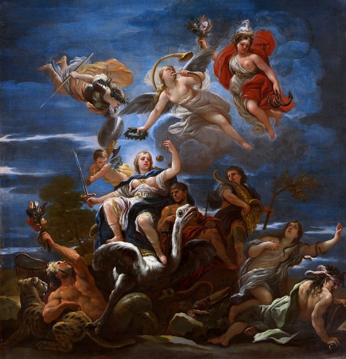 Luca Giordano – Allegory of Justice, Part 6 National Gallery UK