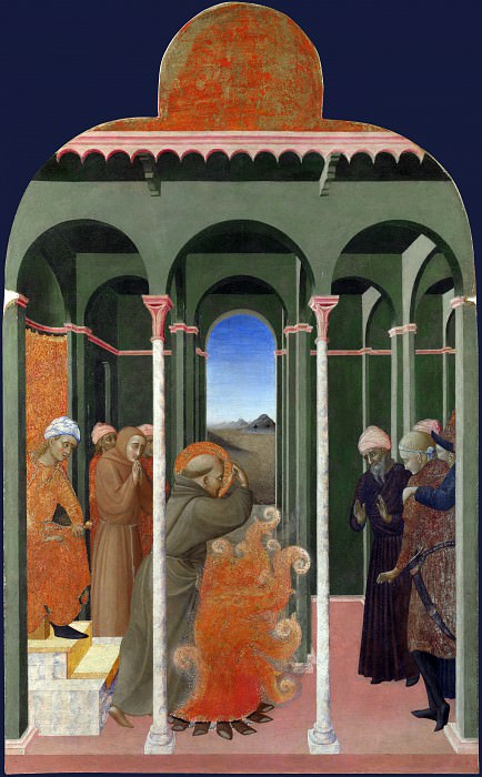Sassetta – Saint Francis before the Sultan, Part 6 National Gallery UK