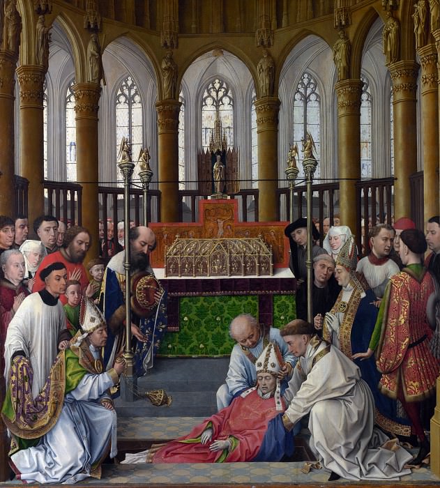 Rogier van der Weyden and workshop – The Exhumation of Saint Hubert, Part 6 National Gallery UK