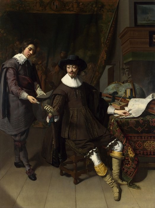 Томас де Кейзер – Портрет Константина Хейгенса со слугой, Часть 6 Национальная галерея