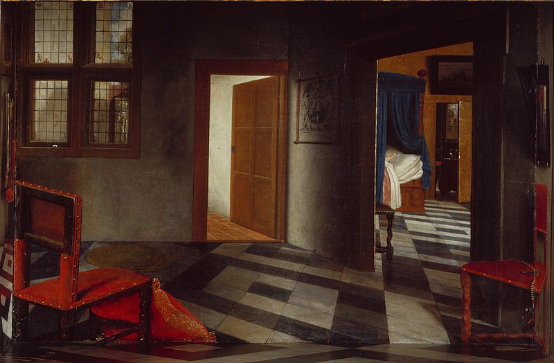 Samuel van Hoogstraten – A Peepshow with Views of the Interior of a Dutch House, Part 6 National Gallery UK