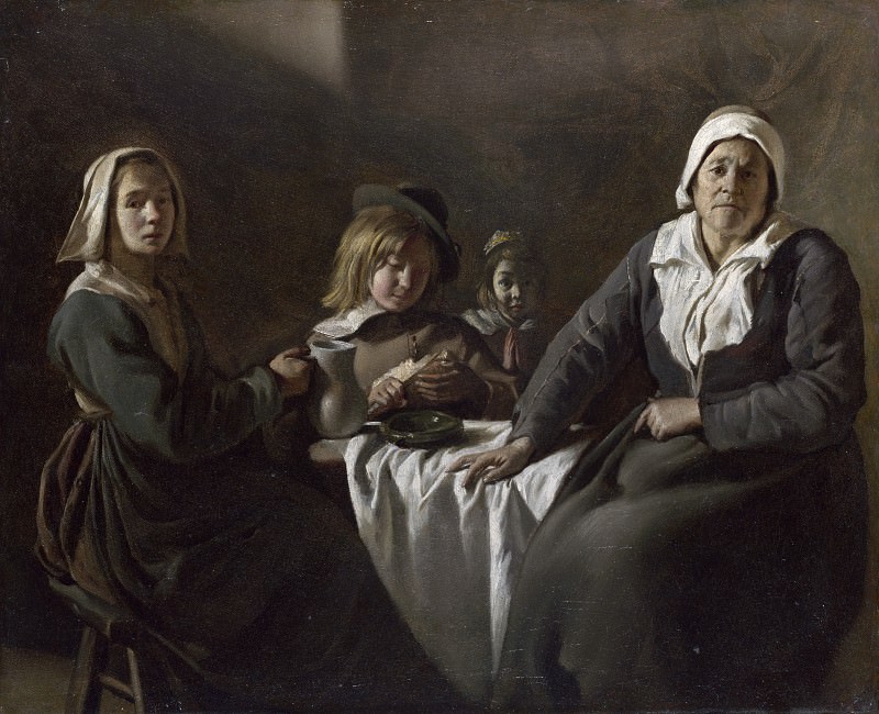 The Le Nain Brothers – Four Figures at a Table, Part 6 National Gallery UK