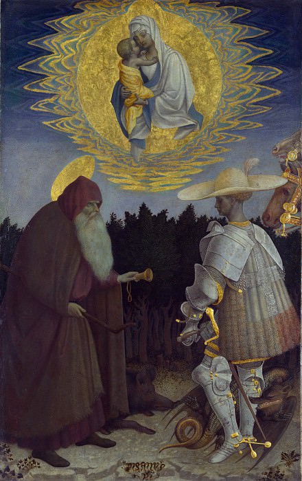 Pisanello – The Virgin and Child with Saints, Part 6 National Gallery UK