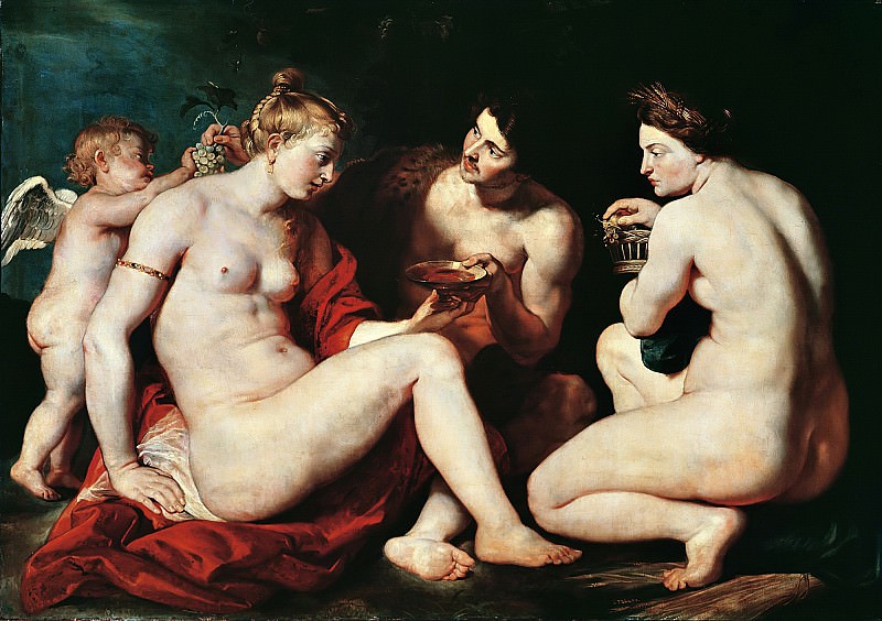 Venus, Cupid, Baccchus and Ceres, Peter Paul Rubens