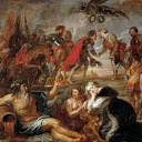 Emperor Ferdinand III Meets Cardinal Infant Ferdinand Before the Battle of Noerdlingen, Peter Paul Rubens