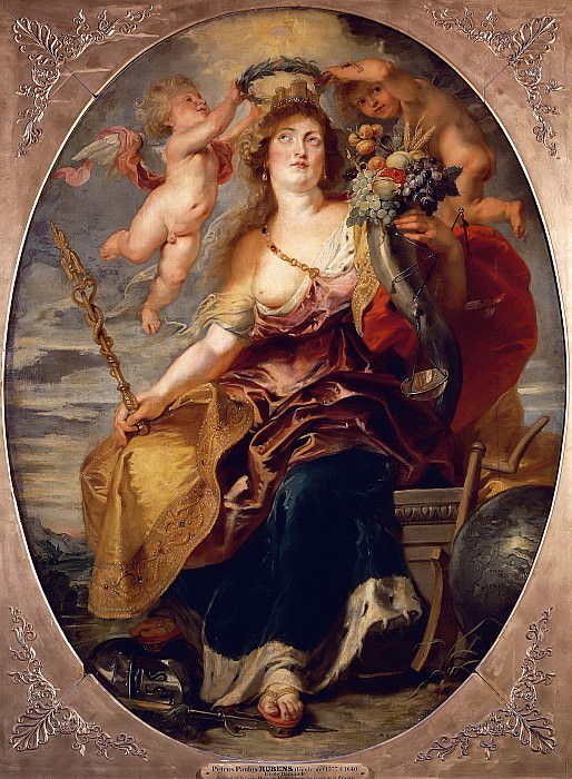 Allegory of France personified by Marie de’ Médicis , Peter Paul Rubens