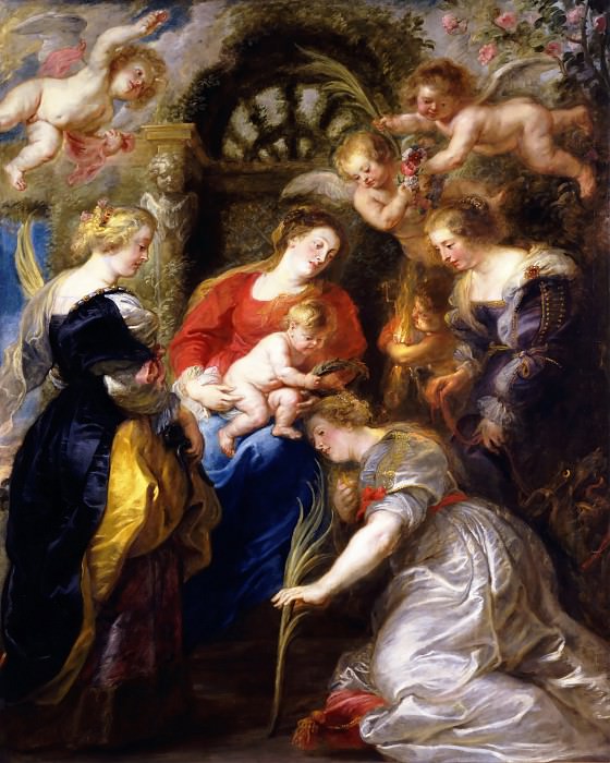 The Crowning of St Catherine, Peter Paul Rubens