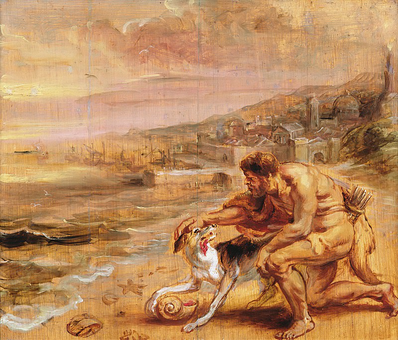 Finding purple dye, Peter Paul Rubens