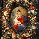 Мадонна с Младенцем в цветочной гирлянде , Питер Пауль Рубенс