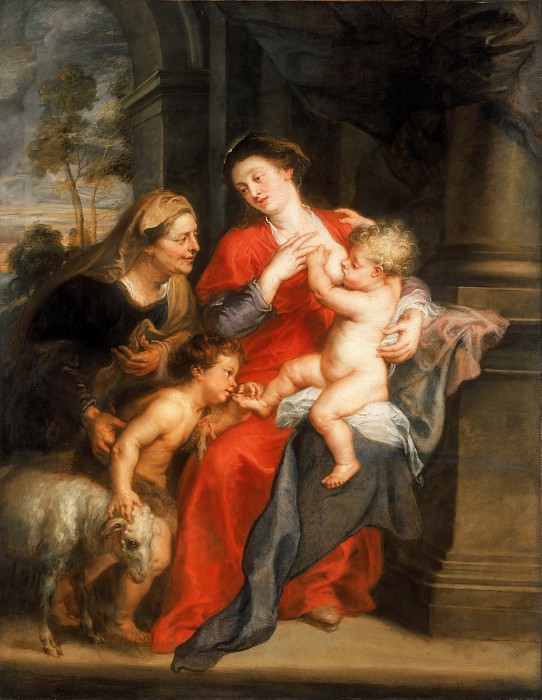 Мадонна с Младенцем со святой Елизаветой и маленьким Иоанном, Питер Пауль Рубенс