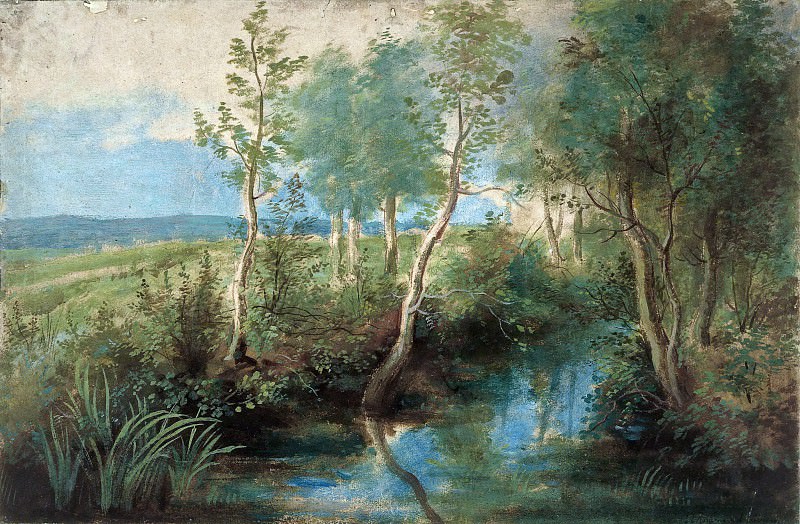 Landscape with Stream Overhung with Trees, Peter Paul Rubens