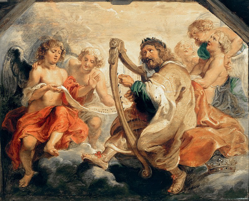 David playing the harp, Peter Paul Rubens