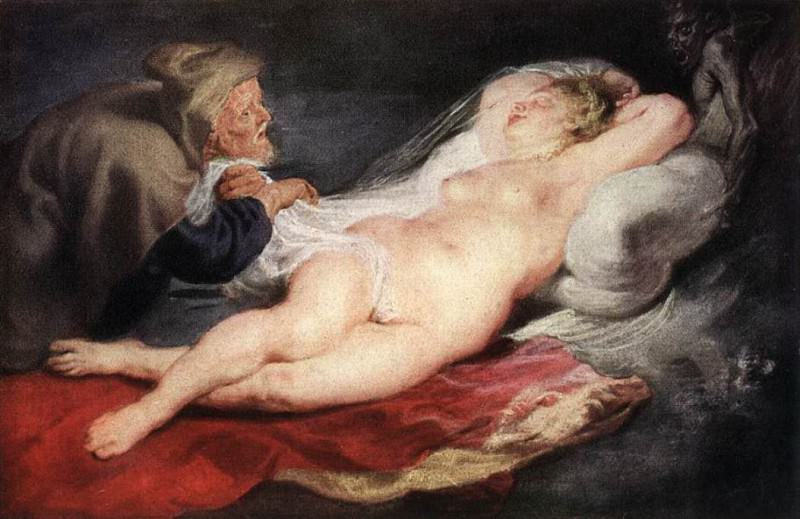 The Hermit and the Sleeping Angelica, Peter Paul Rubens