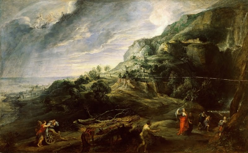 Landscape with Ulysses and Nausicaa, Peter Paul Rubens