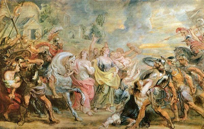 Truce between Romans and Sabinians, Peter Paul Rubens