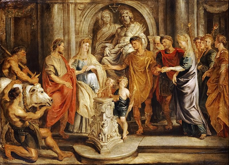 Marriage of Constantine with Fausta and Licinius with Constance, Peter Paul Rubens