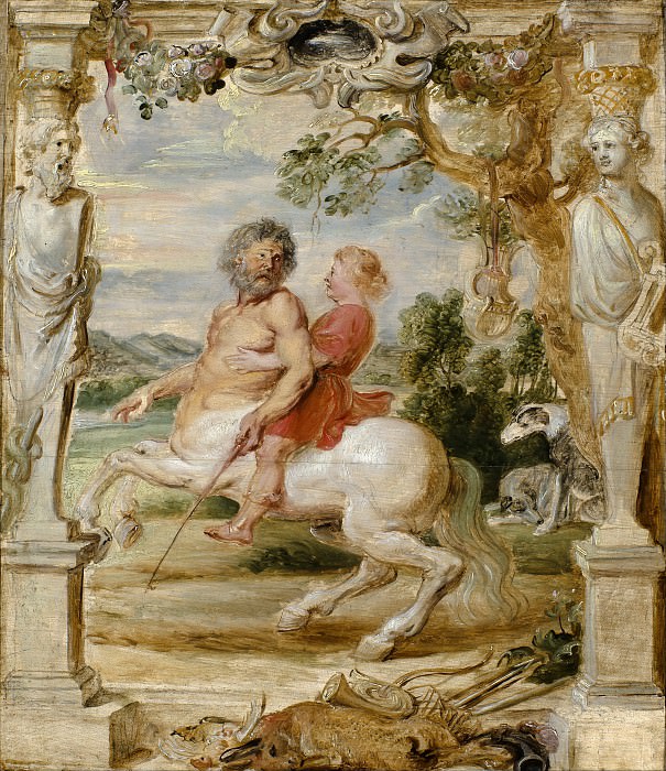 Achilles and centaur Chiron, Peter Paul Rubens