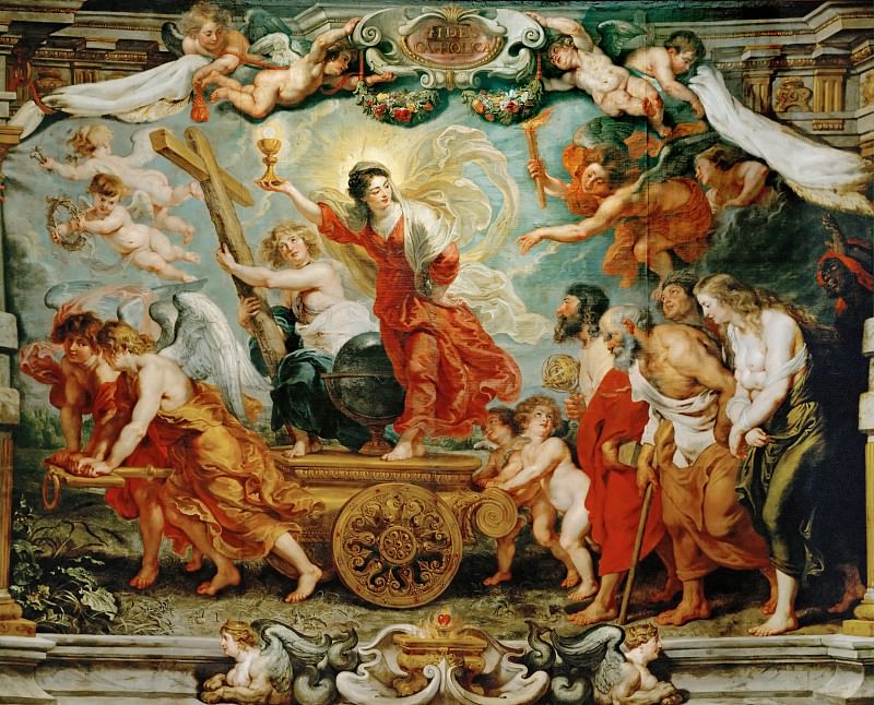 Triumph of Faith , 1627. Oil on canvas, 481 x 595 cm, Peter Paul Rubens