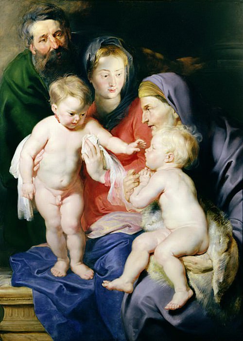 Holy Family with St Elizabeth and St John the Baptist, Peter Paul Rubens
