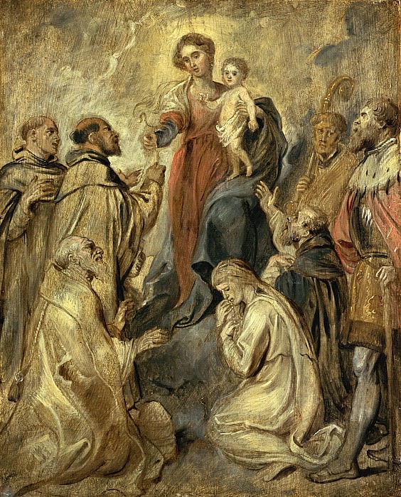 Madonna with rosary, Peter Paul Rubens