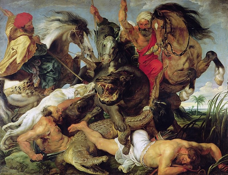 Hippopotamus and Crocodile Hunt, Peter Paul Rubens