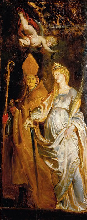 Saints Amandus and Walburga, Peter Paul Rubens