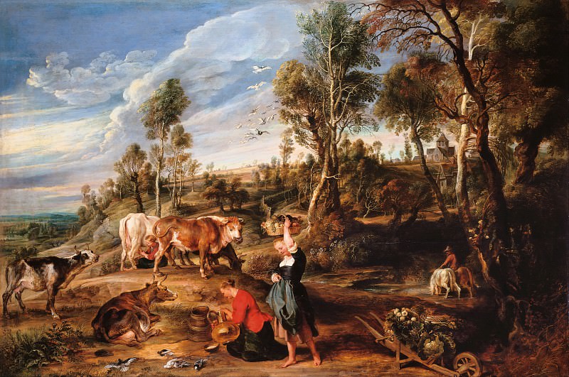Farm at Laken, Peter Paul Rubens