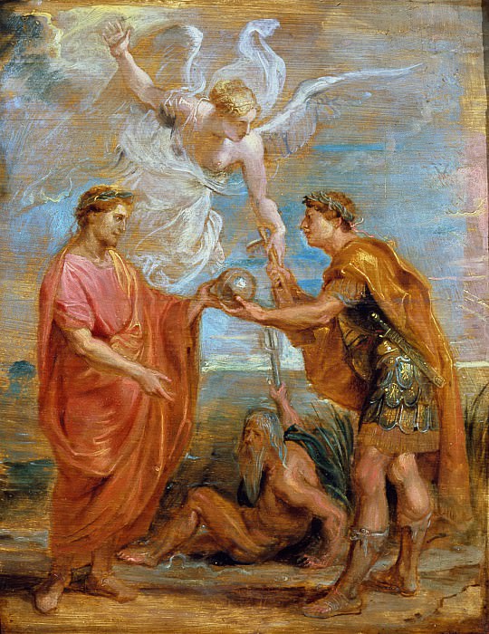 Constantius appoints Constantine as his successor -- Year, Peter Paul Rubens