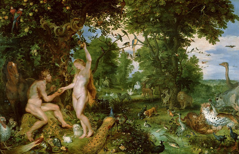 Adam and Eve in Worthy Paradise, Peter Paul Rubens