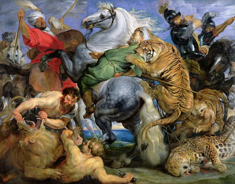 Tiger hunting, Peter Paul Rubens