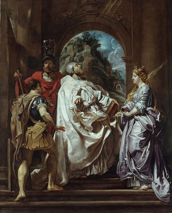 Св Григорий со святыми Мавром, Папианом и Домициллой, Питер Пауль Рубенс