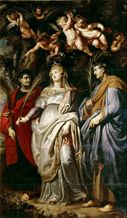 Святая Домицилла со святыми, Питер Пауль Рубенс