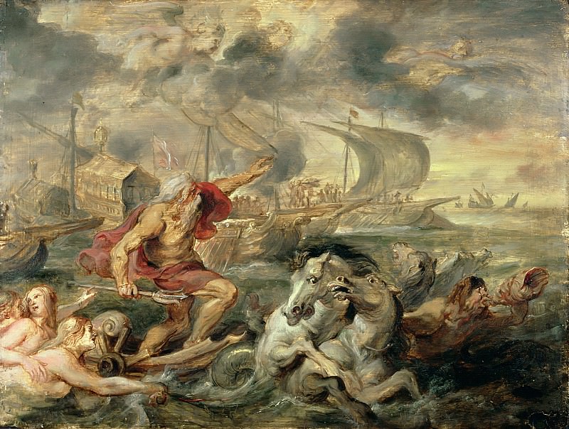 Neptune calming the storm, Peter Paul Rubens
