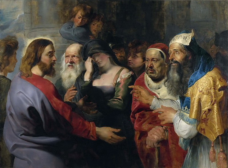 Christ and the Adulteress, Peter Paul Rubens