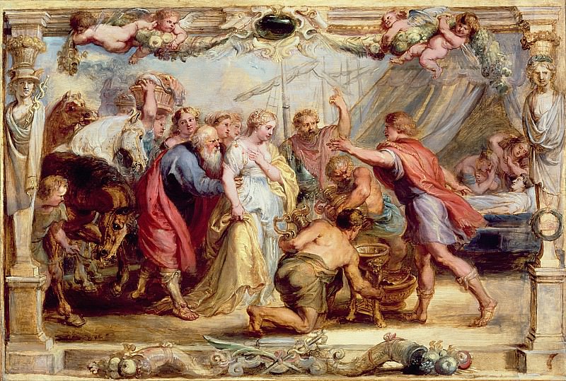 Return of Briseis to Achilles, Peter Paul Rubens