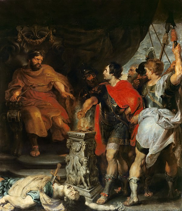 Gaius Mucius Scaevola and the Etruscan king Porsena, Peter Paul Rubens